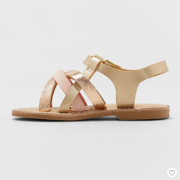 Toddler Girls' Elsa Strappy Sandals - Cat & Jack™ - Picture 3 of 4